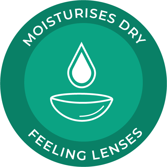 Moisturises Dry Feeling Lenses Icon